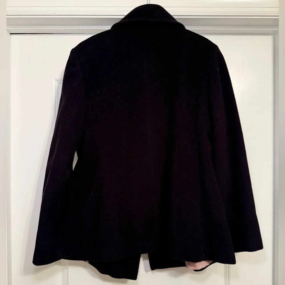 Calvin Klein Women's Wool Peacoat with Pink Lining Size 14 - Picture 3 of 9